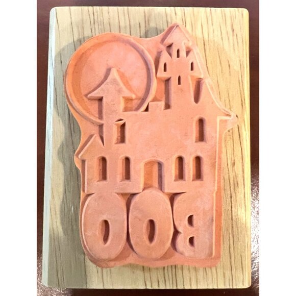 Halloween Haunted House Stamp By Canadian Maple Collections STP X3002 - Picture 2 of 4